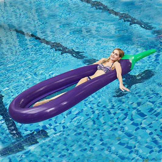 Woosir Eggplant Inflatable Pool Float