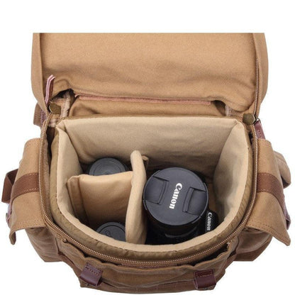 Fashion Canvas Camera Backpack DSLR Case Rucksack