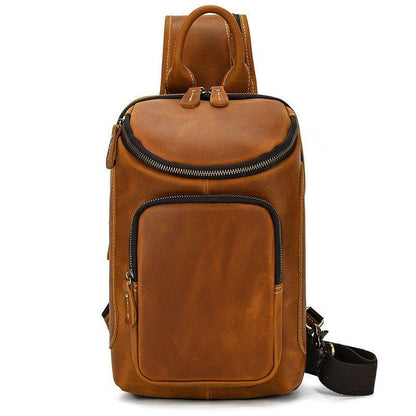 Cowhide Leather Cross Body Sling Bag For Men