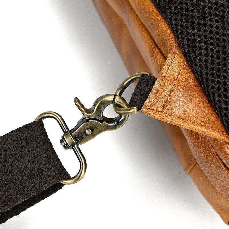 Cowhide Leather Cross Body Sling Bag For Men