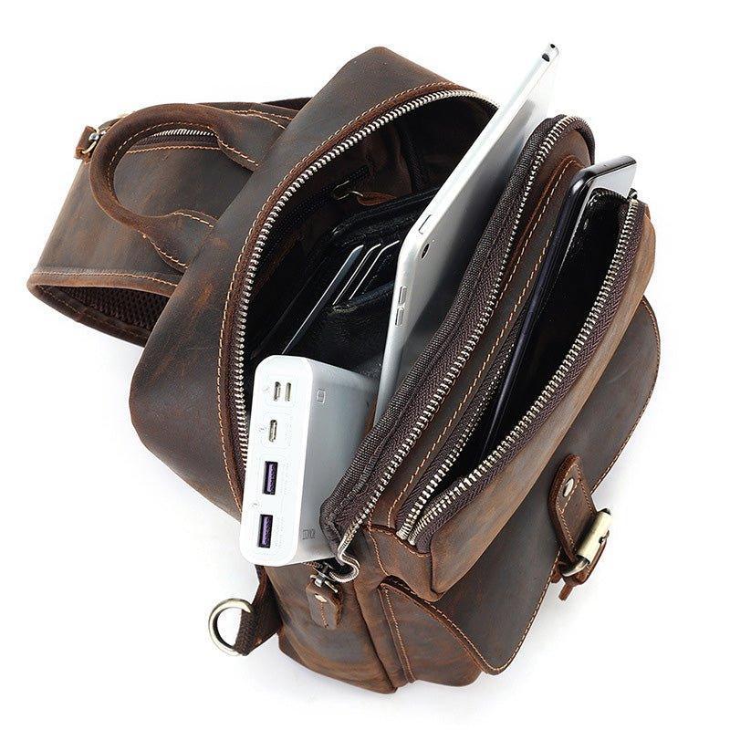 Leather Cross Body Sling Bag