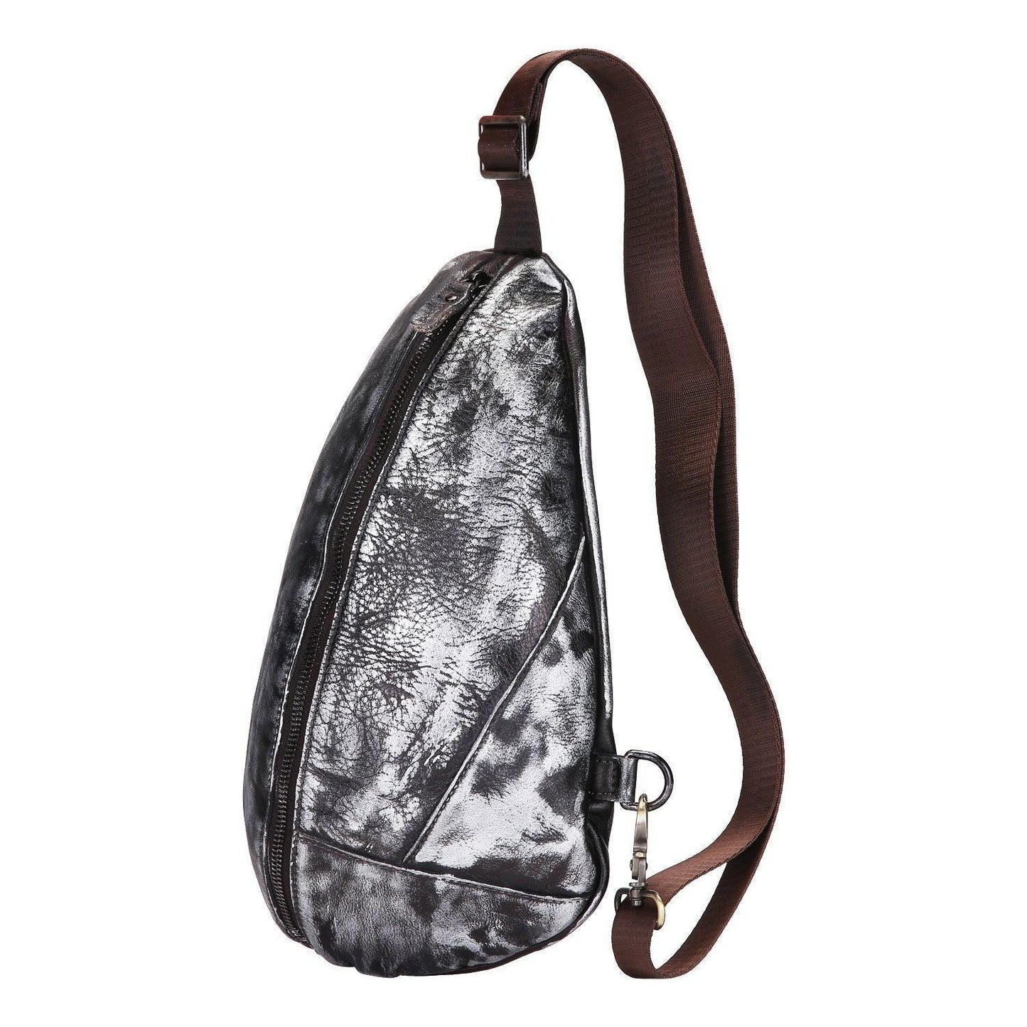 Genuine Cowhide Leather Cross Body Sling Bag