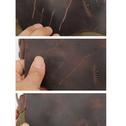 Mens Leather Crossbody Sling Bag Vintage