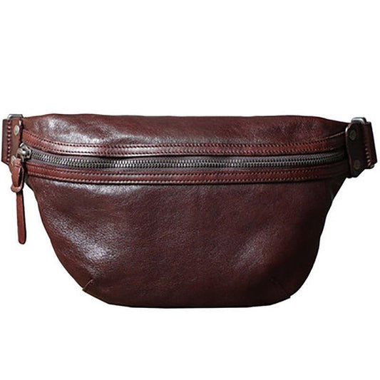 Mens Genuine Leather Sling Bag