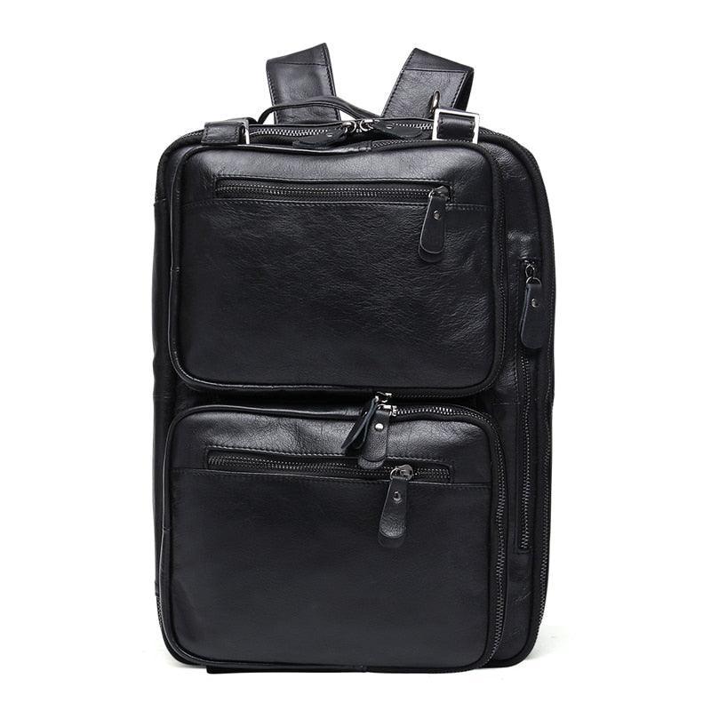 Woosir Leather Briefcase Backpack Convertible 15.6"