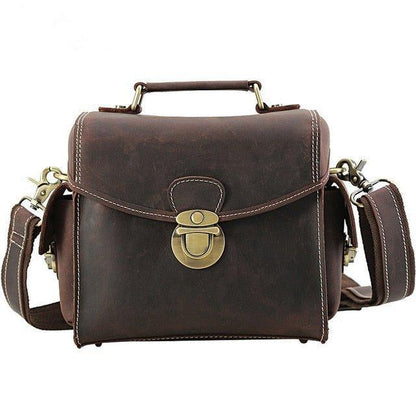 Woosir Genuine Leather Camera Bag Small Vintage Travel