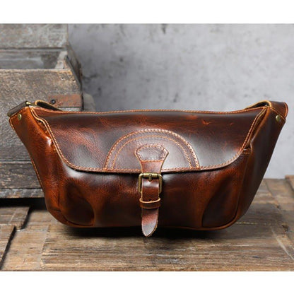 Genuine Leather Cross Body Bag for Men