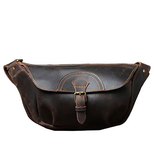 Genuine Leather Cross Body Bag for Men