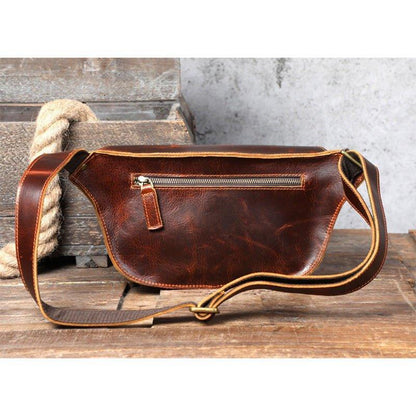 Genuine Leather Cross Body Bag for Men