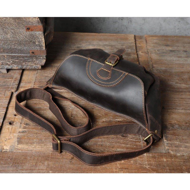 Genuine Leather Cross Body Bag for Men