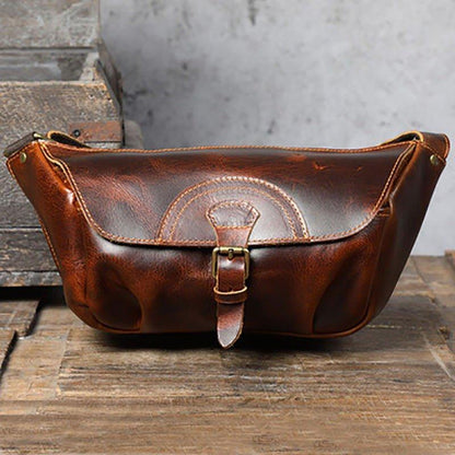 Genuine Leather Cross Body Bag for Men