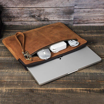 Woosir Leather Laptop Case for Macbook Pro 14.2 Inch