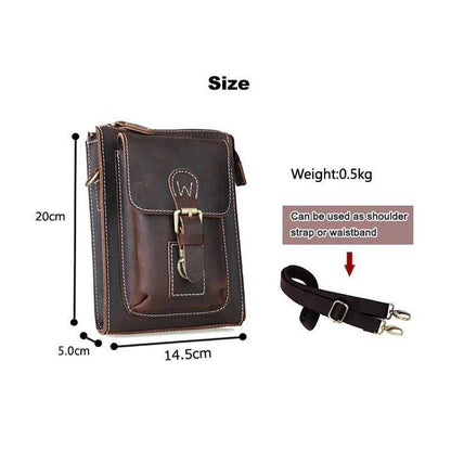 Woosir Genuine Leather Man Messenger Bags