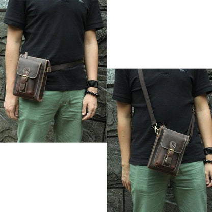 Woosir Genuine Leather Man Messenger Bags