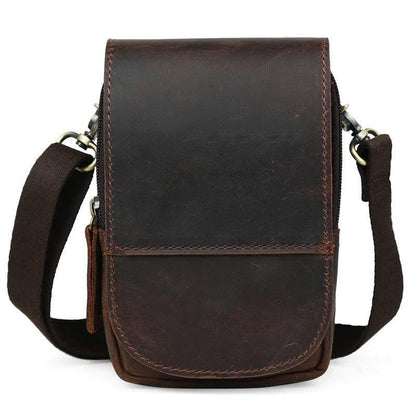 Woosir Genuine Leather Messenger Shoulder Bag For Man