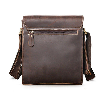 Woosir Genuine Leather Messenger Shoulder Bag for Men