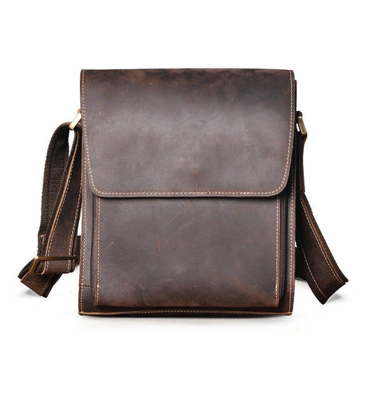 Woosir Genuine Leather Messenger Shoulder Bag for Men