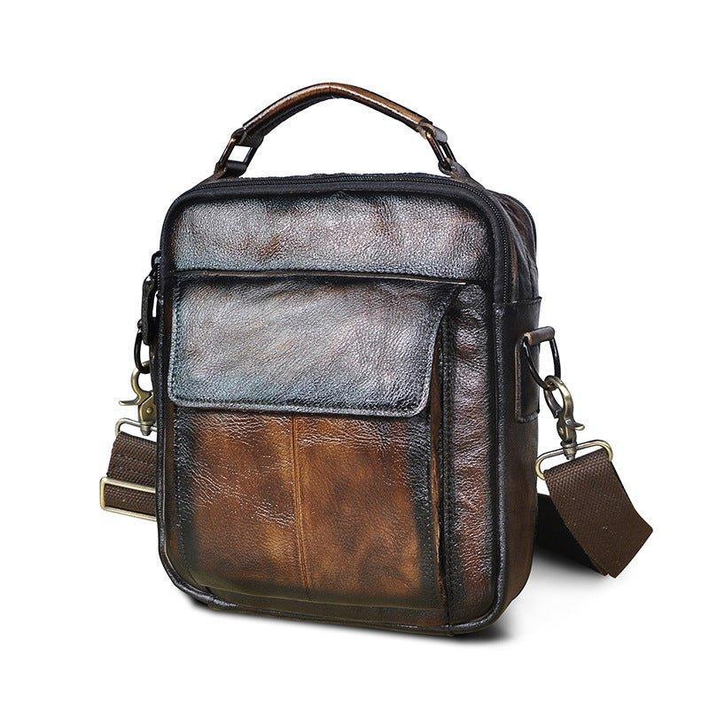 Woosir Vintage Leather Messenger Shoulder Bag for Men