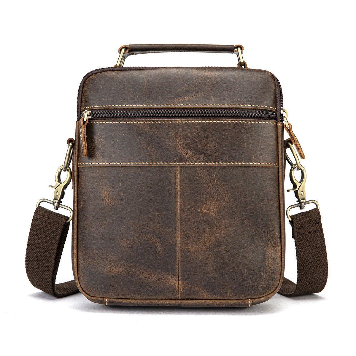 Woosir Vintage Leather Messenger Shoulder Bag for Men