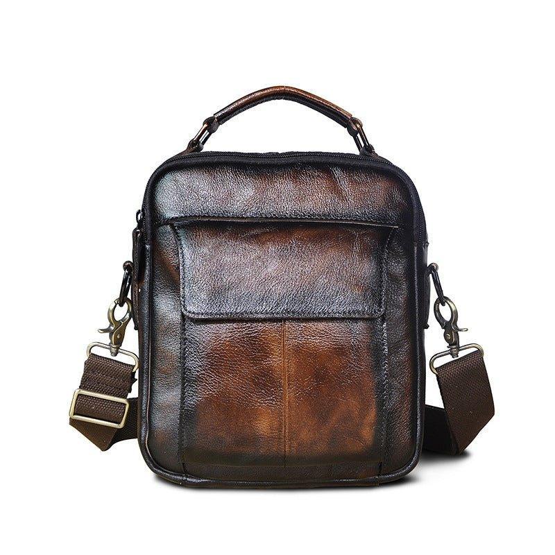 Woosir Vintage Leather Messenger Shoulder Bag for Men