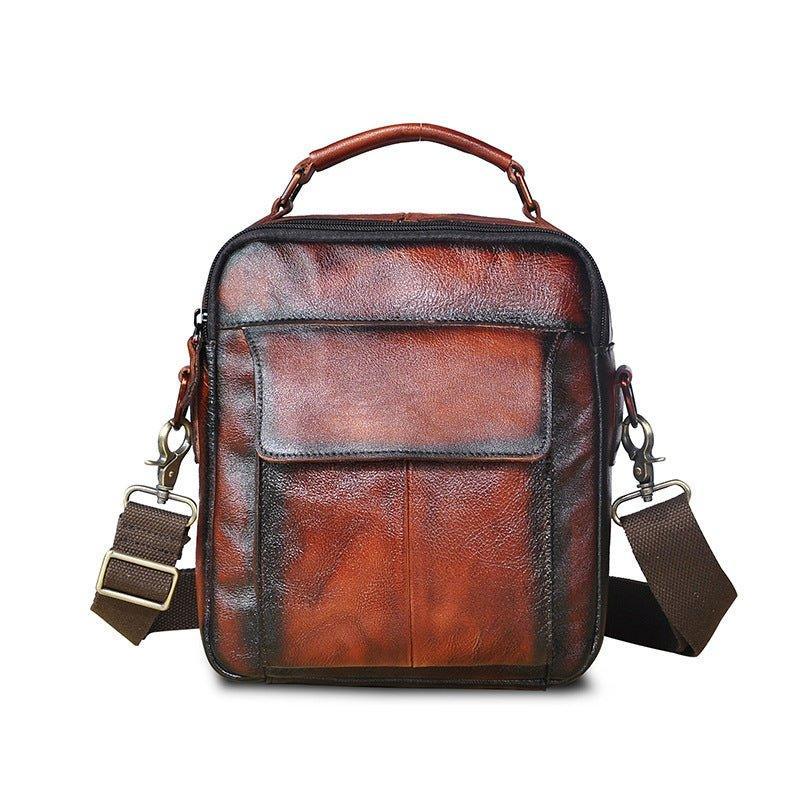 Woosir Vintage Leather Messenger Shoulder Bag for Men