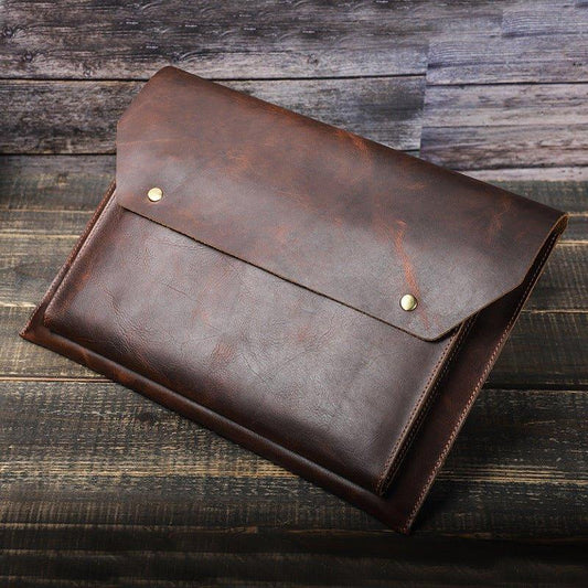 Woosir Genuine Leather Sleeve Case for 16 Inch MacBook Pro