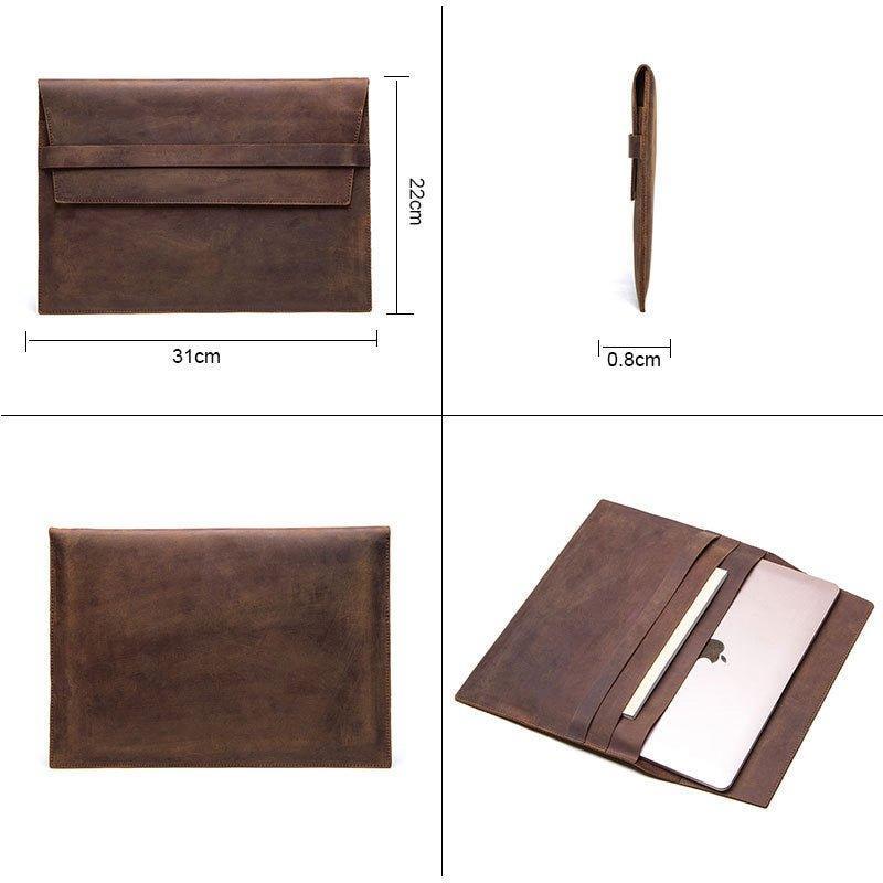 Woosir Genuine Leather Sleeve for 12 Inch iPad