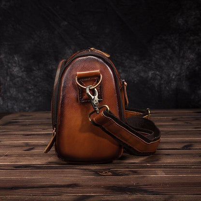 Woosir Genuine Leather Travel Messenger Bag for Men