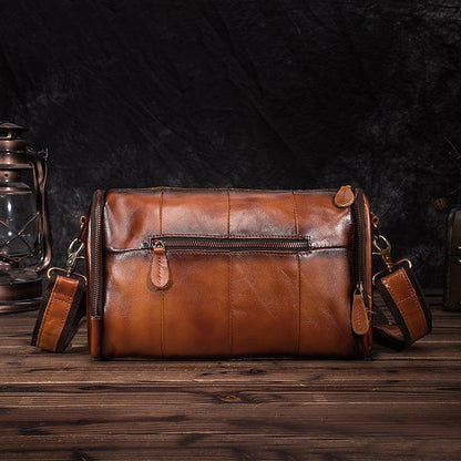 Woosir Genuine Leather Travel Messenger Bag for Men