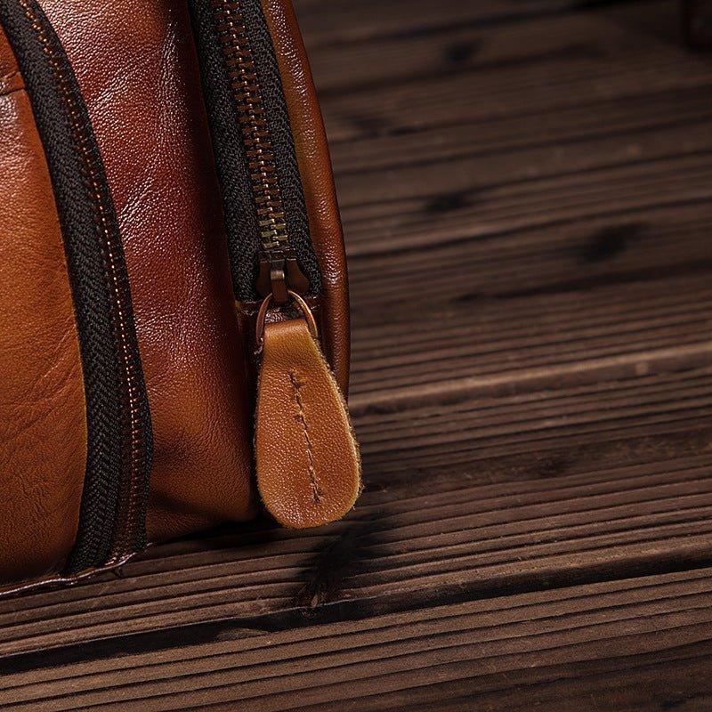 Woosir Genuine Leather Travel Messenger Bag for Men