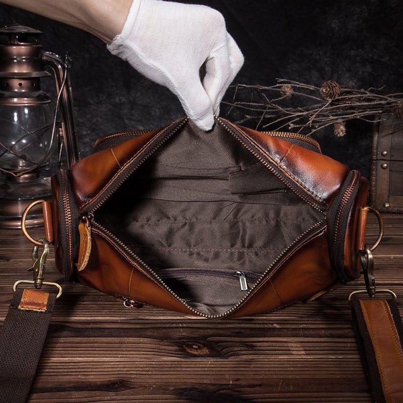 Woosir Genuine Leather Travel Messenger Bag for Men