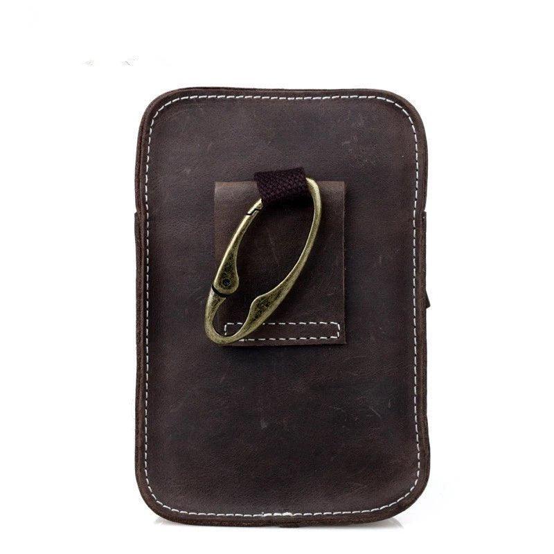 Woosir Genuine Leather Waist Bag Men