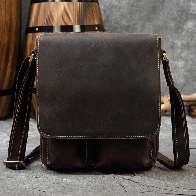 Woosir Handmade Leather Shoulder Bag for Men