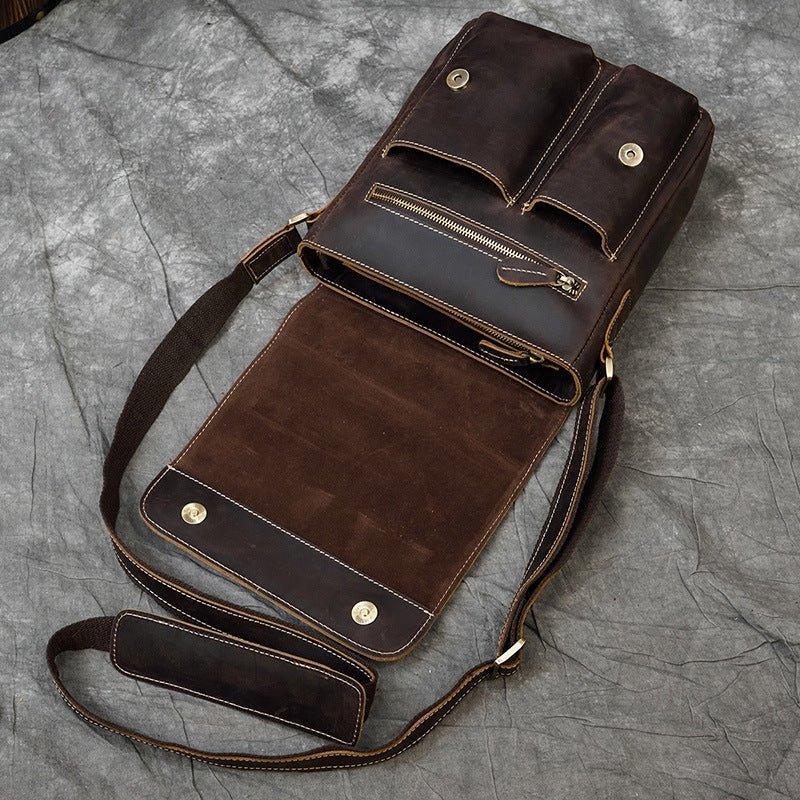 Woosir Handmade Leather Shoulder Bag for Men