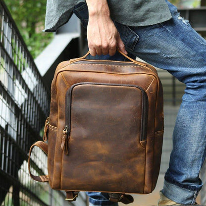 Woosir Laptop Backpack Leather for Work