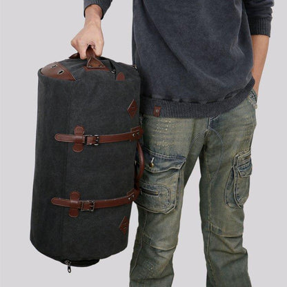 Large Canvas Duffle Bag with Shoe Compartment