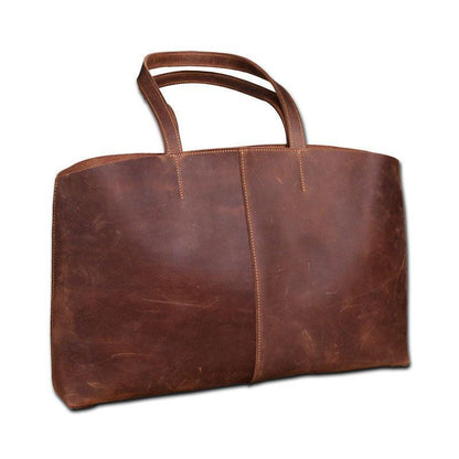 Woosir Large Leather Tote with Inner Pocket