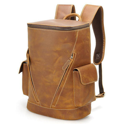 Woosir Large Leather Travel Backpack for 14" Laptop