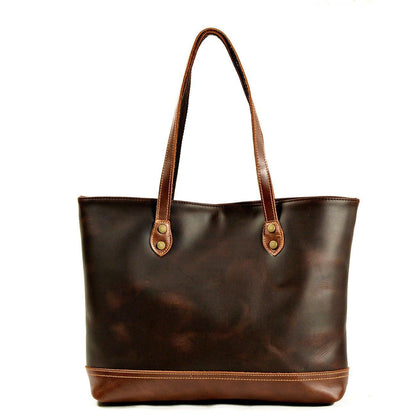 Woosir Large Shoulder Tote Leather Bag