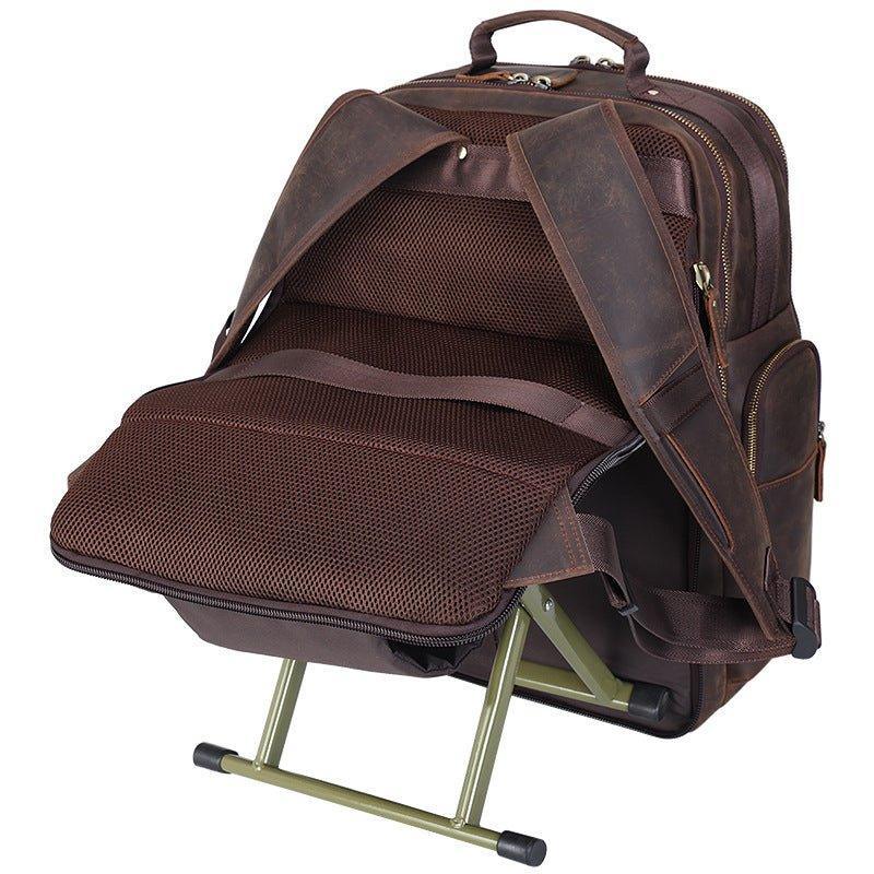 Woosir Leather Backpack Chair for 17 inch Laptop