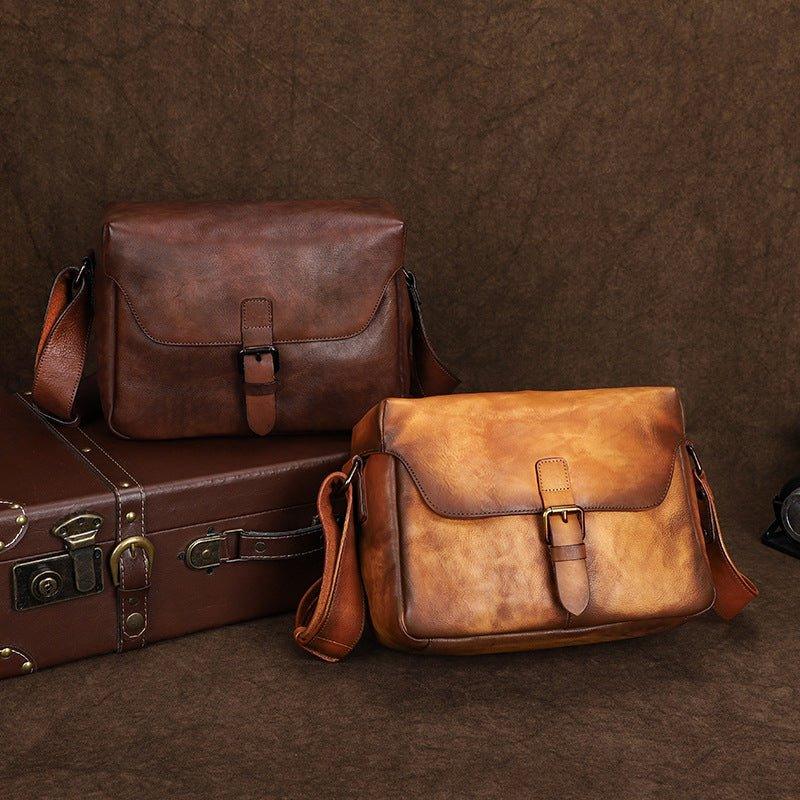 Woosir Leather Camera Bag Crossbody