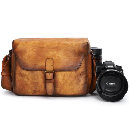 Woosir Leather Camera Bag Crossbody