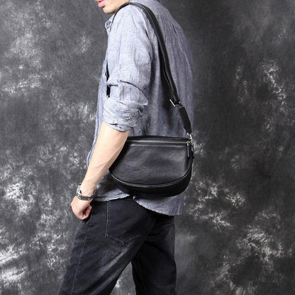 Leather Crossbody Sling Pack for Men