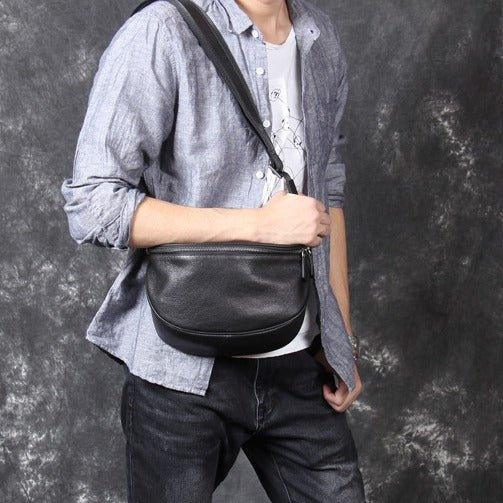 Leather Crossbody Sling Pack for Men