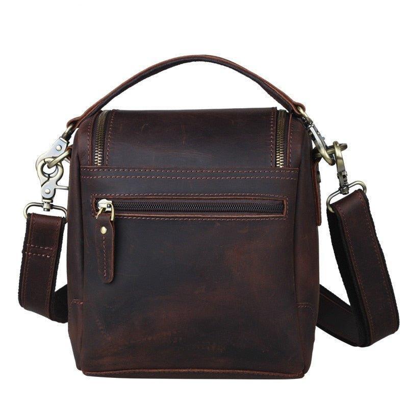 Woosir Leather DSLR Camera Bag Small Travel