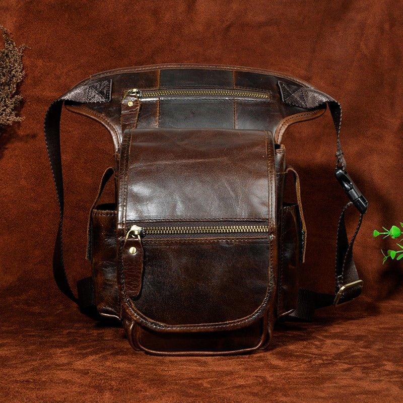 Woosir  Leather Phone Purse Hip Bag With Leg Strap