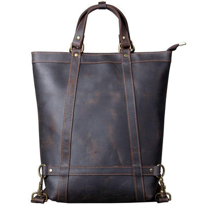 Woosir Leather Tote Backpack