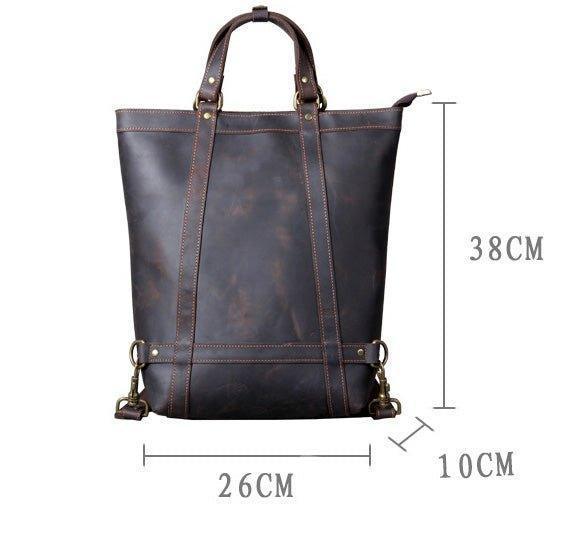 Woosir Leather Tote Backpack