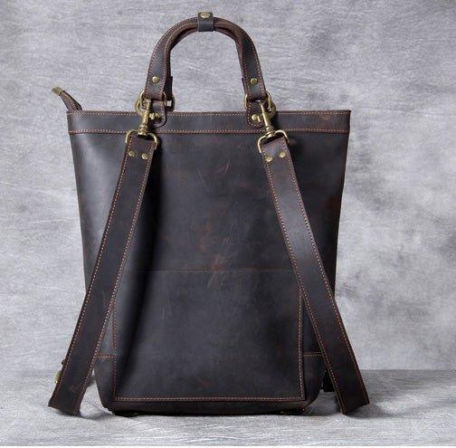 Woosir Leather Tote Backpack