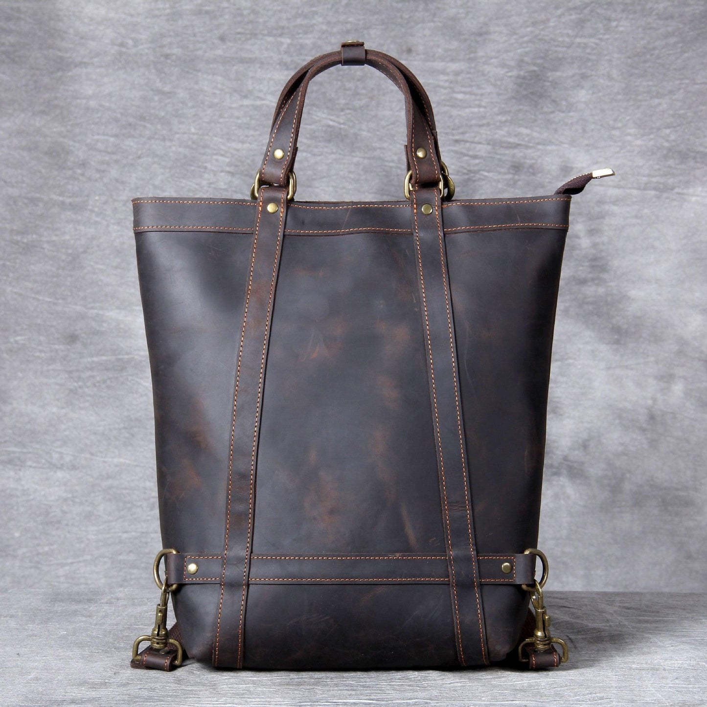 Woosir Leather Tote Backpack